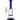 Side view of the DankStop Straight Tube Colored Glass Bong | Blue showing its straight blue neck, clear chamber with a honeycomb percolator and black-rimmed base.