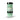 Centered front view of a clear jar of Blazy Susan Green Cones showing mint-green cones upright with a black lid and label on a white background