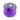 A close-up of the Baboon Crown 63mm Grinder, featuring a metallic purple finish and circular, tiered design.