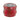 A close-up, angled view of the Baboon Crown 63mm Grinder with a textured red finish, highlighting its multi-tiered design.