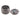 A top-down view of the open Baboon Crown 63mm Grinder, showcasing its multi-tiered, silver metallic teeth.