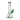 Front three-quarter view of the Green Flower Phoenix Star 10 Inches Beaker Bong showing clear glass with green bowl and angled downstem.