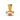 Front view of the Deco Control Tower Cap, a translucent, amber-colored piece with a sleek, cylindrical design.