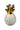 Front view of the Pineapple Pipe, a white, sculpted piece resembling a tropical fruit.