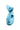 Front view of the Mermaid Pipe, a sculpted, light blue pipe with a flowing, organic shape.