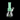 Front view of the Minty Bong, a mint-green glass bong reflecting on a dark surface.