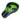 The Alien Ashtray is pictured from a high angle, showcasing its dark, glossy finish and curved shape.