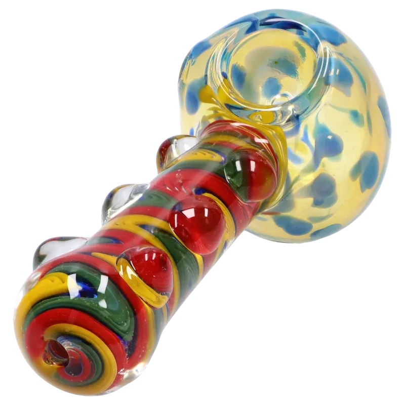 DankStop Bumpy Color Twist Fume Spoon Pipe