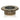 A top-down view of the Twenties Collection Ashtray, showcasing its textured design and reflective surface against a plain white background.