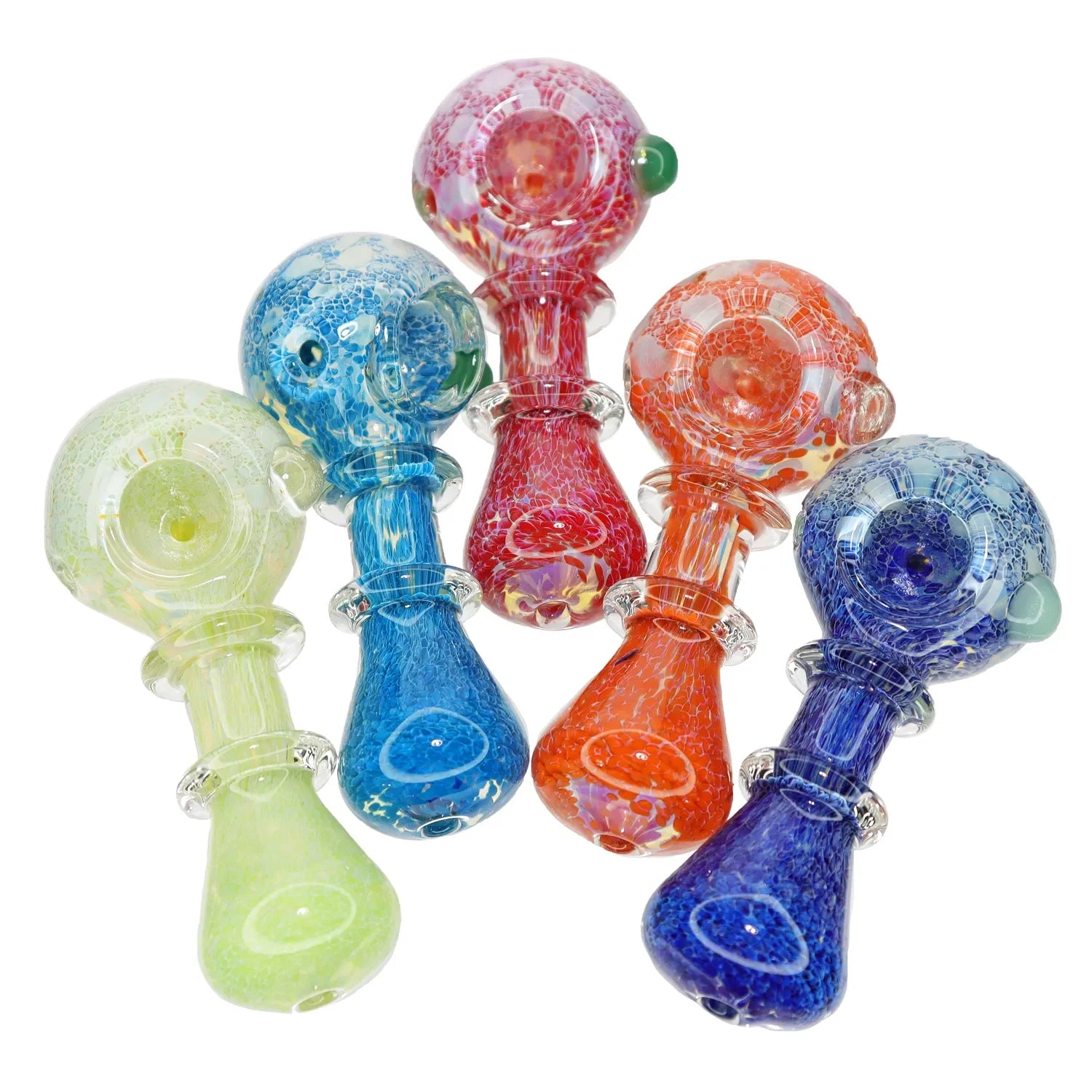 DankStop Colorful Spoon with Grips Pipe