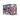 Three-quarter view of the DankStop Jerome Baker Big Lunch Box | Star Power showing a collage of colorful stickers and illustrations covering its rectangular sides and top.
