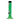 Front view of the 6-inch JM Plastics Mini Matching Straight Tube acrylic water pipe, showing its clear green color and carb hole.