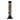 A front view of the 6-inch JM Plastics Mini Matching Straight Tube acrylic water pipe, showing a carb hole detail.
