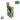 Three-quarter view of a countertop display of DankStop Juicy Hemp Wraps Black and Blueberry Wild - 2pk showing rows of green foil packets and branded topper on a white background