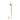 Tall vertical product shot of the gold Ooze ConNectar by Stache - 510 Thread Dab Straw Vape Pen Attachment standing upright with its small matching cap beside it on a white background