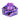 Top-down view of the Bangarang Silicone Ashtray, featuring a circular, textured design in a vibrant purple hue.
