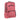 Front view of the Traveler Smell Proof Backpack, a maroon-colored bag with multiple zippers and a branded logo.