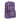 Front view of the Ooze Traveler Smell Proof Backpack, a purple bag with multiple zippered compartments.