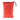 Front view of the 11" Storage Pouch with Zipper and Drawstring, a red drawstring bag with a dark loop pull.