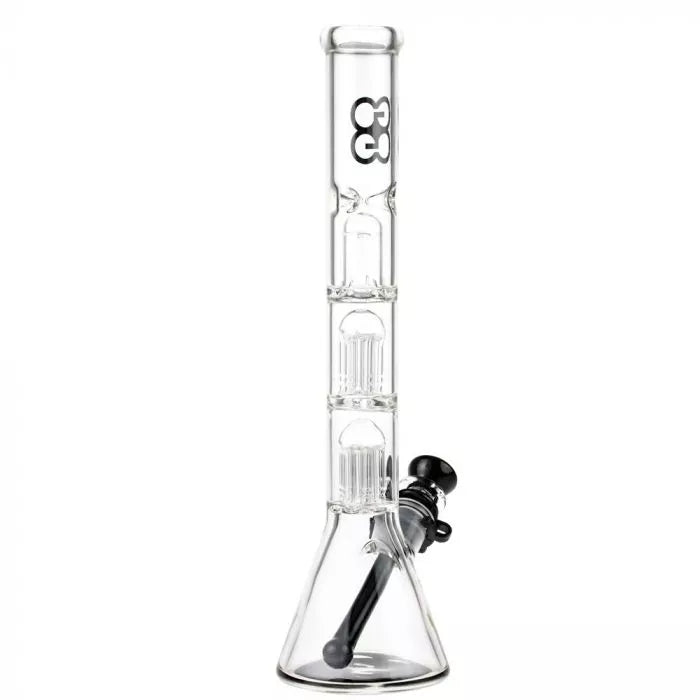 Glasscity Beaker Ice Bong with Double Tree Perc-Blue