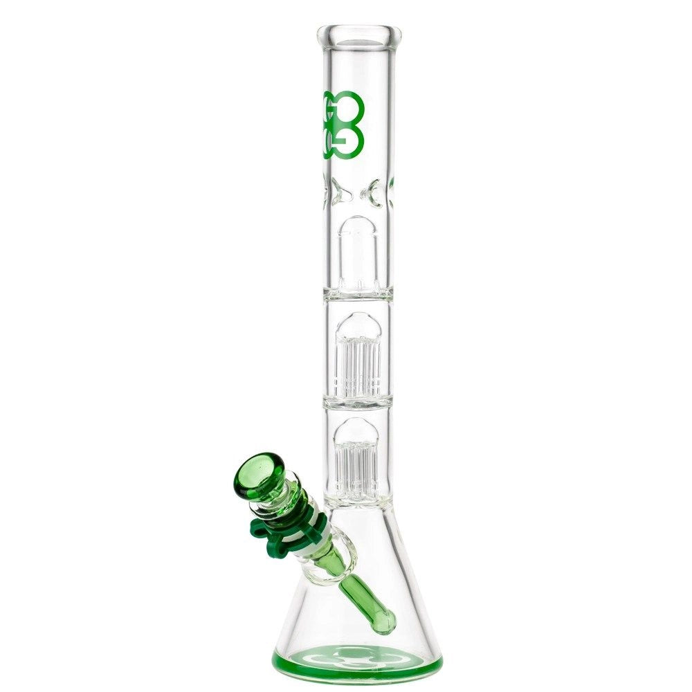 Beaker Ice Bong with Double Tree Perc