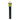 Centered vertical close-up of the Empire Glassworks Puffco Pivot Glass Mouthpiece - Sunshine Garden showing a yellow floral glass cap.