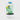 Close-up frontal view of the Empire Glassworks Puffco Pivot Glass Mouthpiece - Under the Sea showing green glass seaweed, a blue top rim, and tiny air bubble accents.