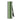 Side profile of the green Pax Flow Vaporizer showing its matte cylindrical body and slim hinged mouthpiece against a white background