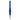 Straight-on view of a blue Pulsar RIP Silicone Dab Straw centered against a white background, showing its textured silicone body and metal tip.