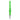 Centered front view of a bright green Pulsar RIP Silicone Dab Straw standing upright on a white background, showing its ribbed midsection and metal tip.