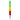 Centered, upright view of the Pulsar RIP Silicone Dab Straw in green, yellow, and red with a ribbed metal tip against a white background