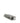 Angled close-up of the metallic gray Dankstop Exxus Vape Snap VV Mini Cartridge Vaporizer lying on a white background, showing its rounded chamber opening and side window.