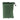 Front view of the 11" Storage Pouch with Zipper and Drawstring, showing a closed, dark green pouch with a drawstring closure.