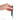 A hand holding the iridescent Ooze ConNectar by Stache - 510 Thread Dab Straw Vape Pen Attachment vertically against a white background, showing its slim black tube and metallic mouthpiece.
