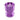 A close-up, angled view of the Chacma 63mm Grinder, featuring a metallic purple finish and smooth, cylindrical design.