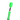 Angled close-up of the neon green Penjamin Danksaber Vaporizer with its cap removed, showing the black mouthpiece and transparent cartridge.
