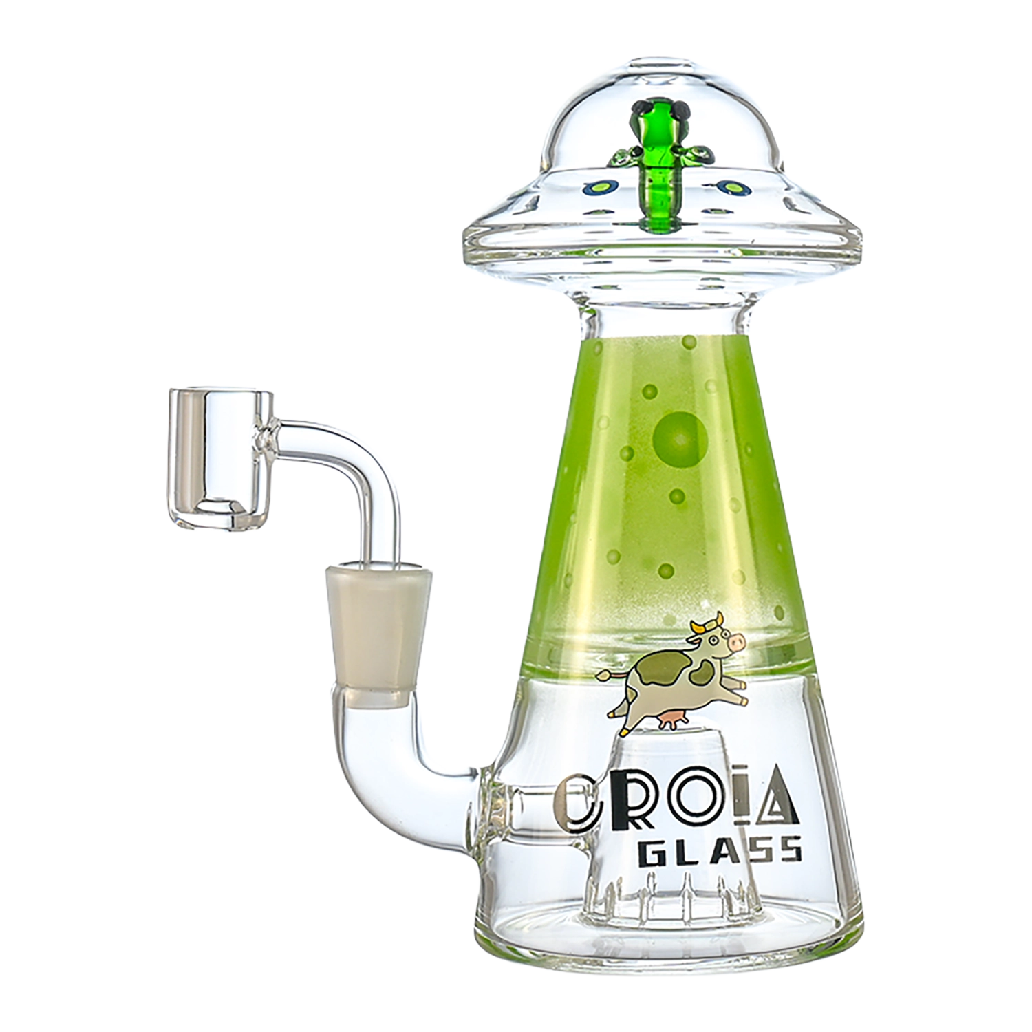 Croia Glass UFO Alien Dab Rig with Showerhead Perc | Croia Glass | DankStop