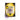 Front view of the Honeybee Herb Honey Topper Carb Cap in purple shown beside its yellow and black branded pouch on a white background