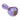 A three-quarter view of the Ric Flair Drip Spoon Pipe, showcasing its purple glass construction and curved design.