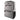 Front view of the Traveler Smell Proof Backpack, a gray, zippered bag with a sleek design and multiple exterior pockets.
