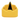 Close-up front view of the blue Blazy Susan Deluxe Ashtray showing its scalloped yellow rim and central black divider.