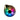Top-down view of the iridescent Ooze Movez Wireless Speaker 510 Vape Battery showing its circular RGB light ring and glossy metallic body.