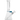 Right-side close-up of a clear Cookies Original Beaker Bong showing the angled downstem, joint and blue silicone gasket against a white background.