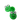 A top-down view of the Cute Animal Silicone Container, showcasing its rounded green form against a plain white background.