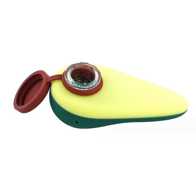 Silicone Avocado Hand Pipe