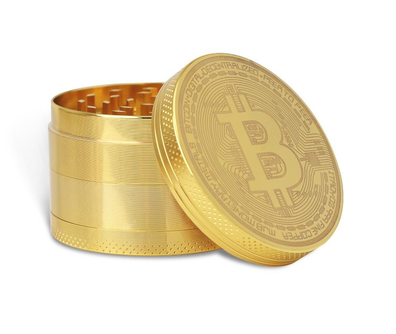 Zinc Bitcoin 4-Piece Grinder