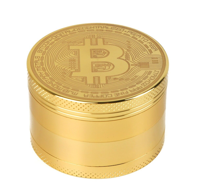 Cloud 8 Zinc Bitcoin 4-Piece Grinder