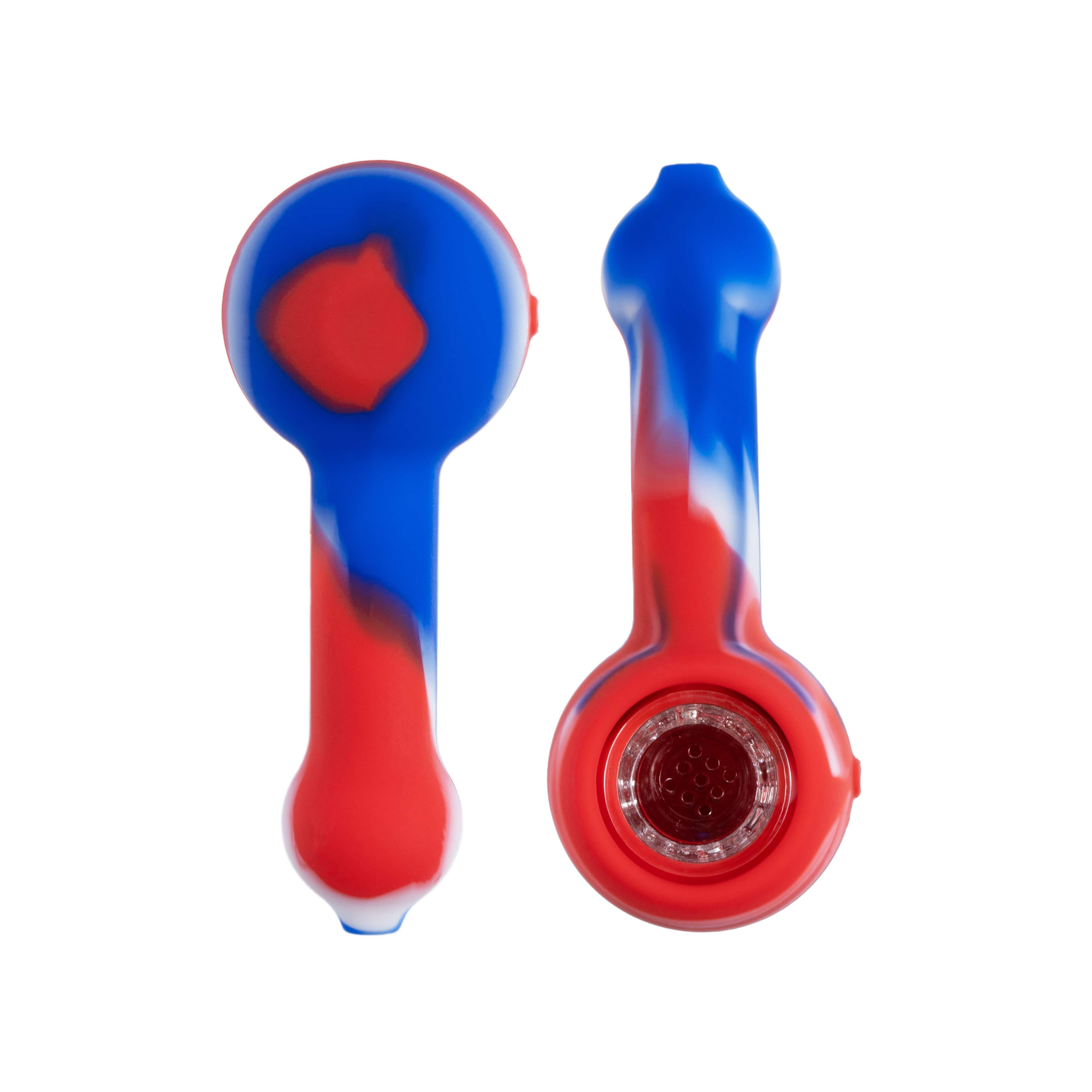 Silicone Spoon Pipe with Glass Bowl