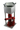 Front view of the Big Daddy Press, a metallic device with screws on a light grey surface under bright studio lighting.