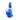 Front view of the Lava Lamp Silicone & Glass Mini Bong, featuring a blue glass body and clear mouthpiece.